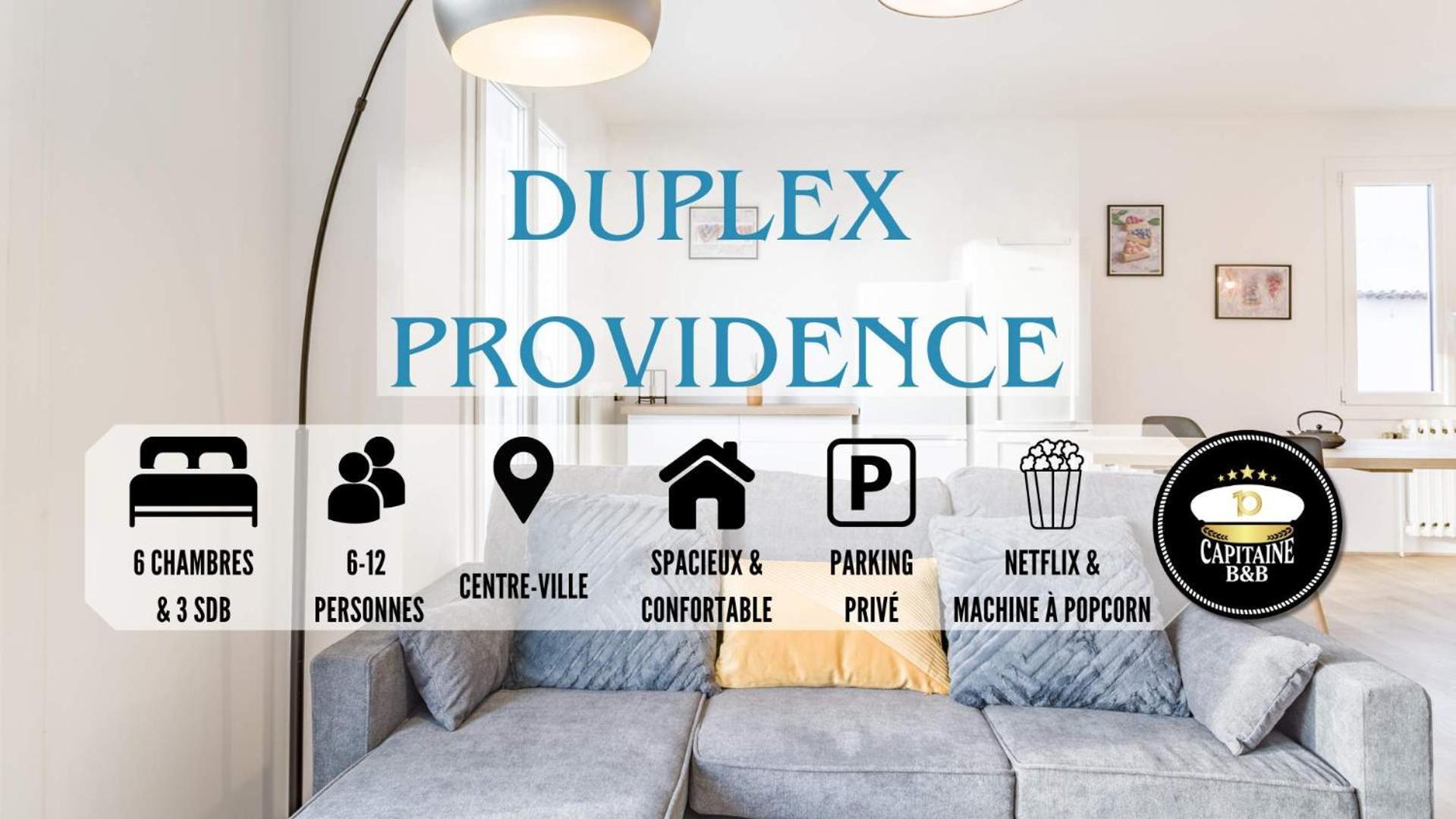 Duplex Providence - Ideal Groupe - Confort - Parking Prive Troyes Extérieur photo