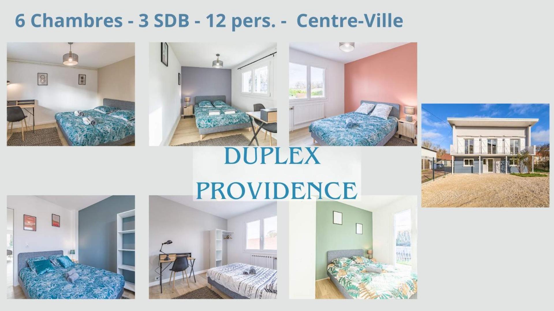 Duplex Providence - Ideal Groupe - Confort - Parking Prive Troyes Extérieur photo